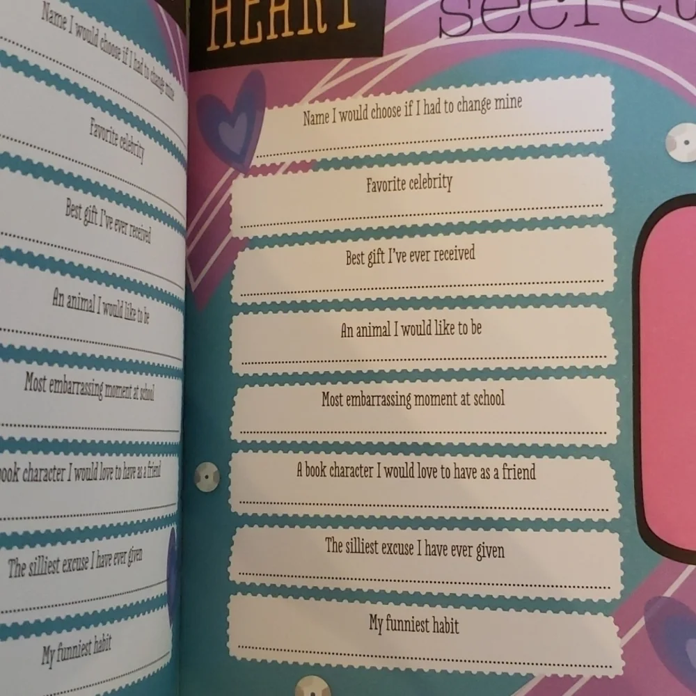 HEART 2 heart my dazzling two way book and journal. NWT